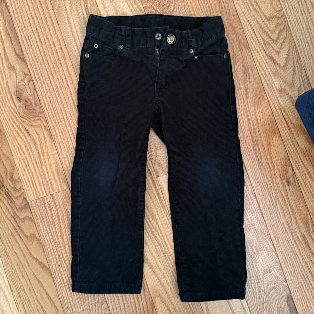 Janie and Jack Black Corduroy Jeans